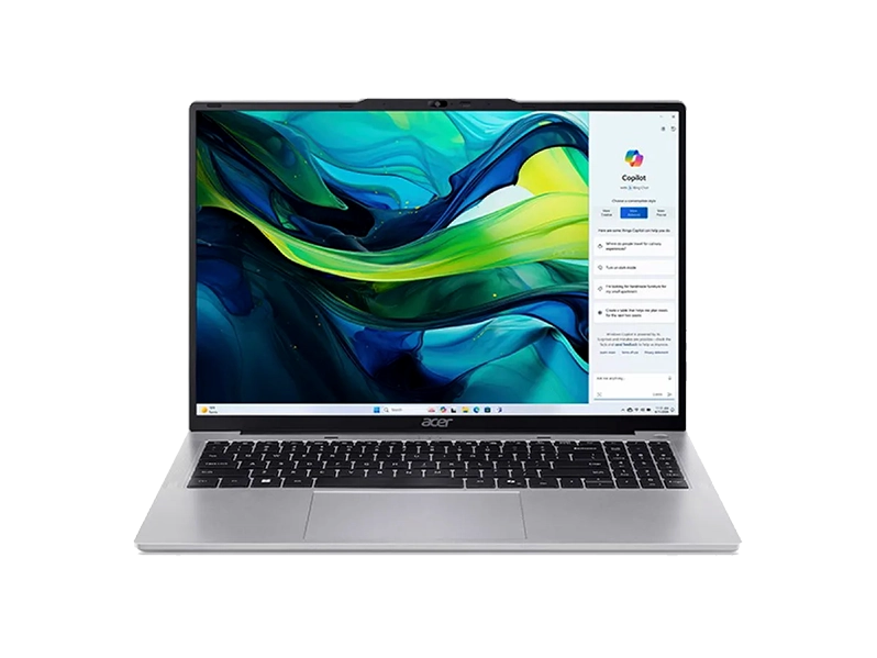 لپتاپ ایسر Aspire Lite 16 با طراحی ساده و پورت USB-C – نمای جانبی