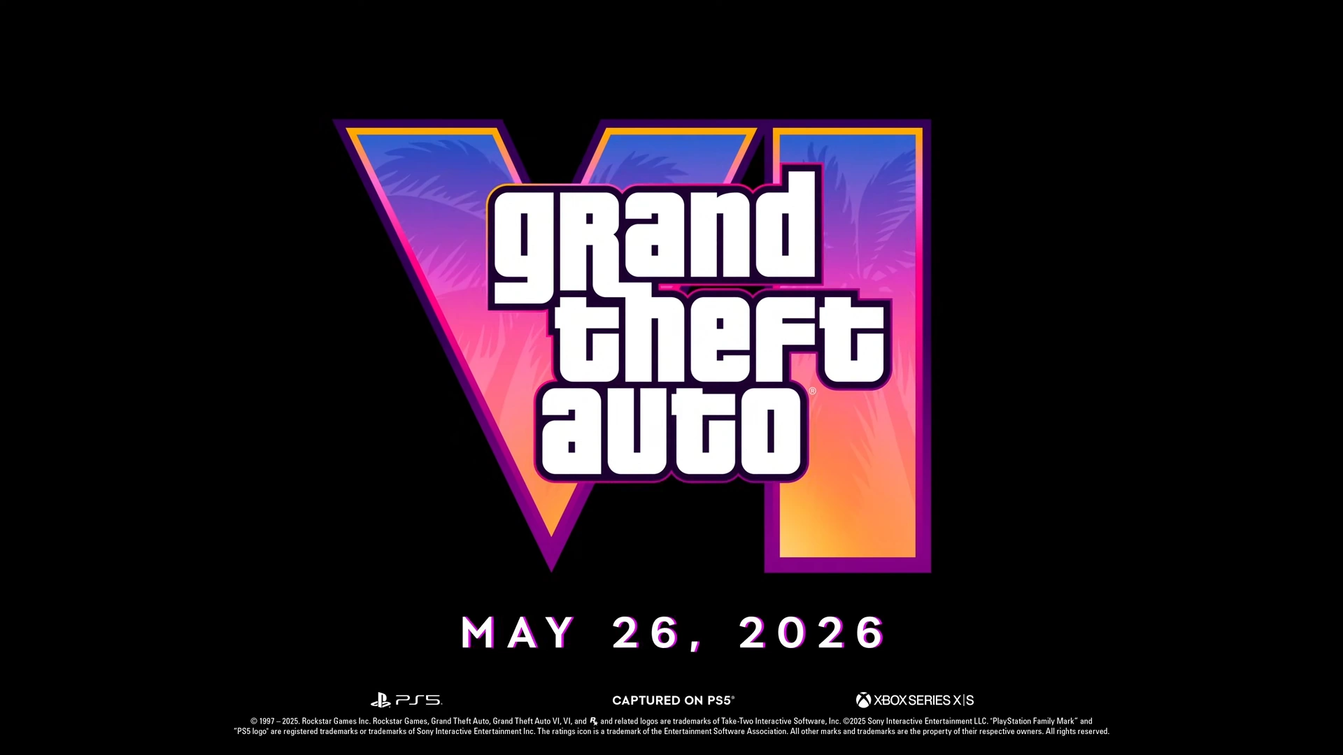 نمایی از غروب آفتاب در Vice City؛ جیسون و لوسیا سوار بر خودرویی عضلانی از روی پلی عبور میکنند – پایان تریلر دوم GTA VI